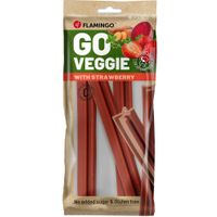Flamingo Snack Veggie Staaf met aardbei Rood