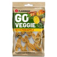 Flamingo Friandises Veggie Brosse à dents avec ananas Jaune