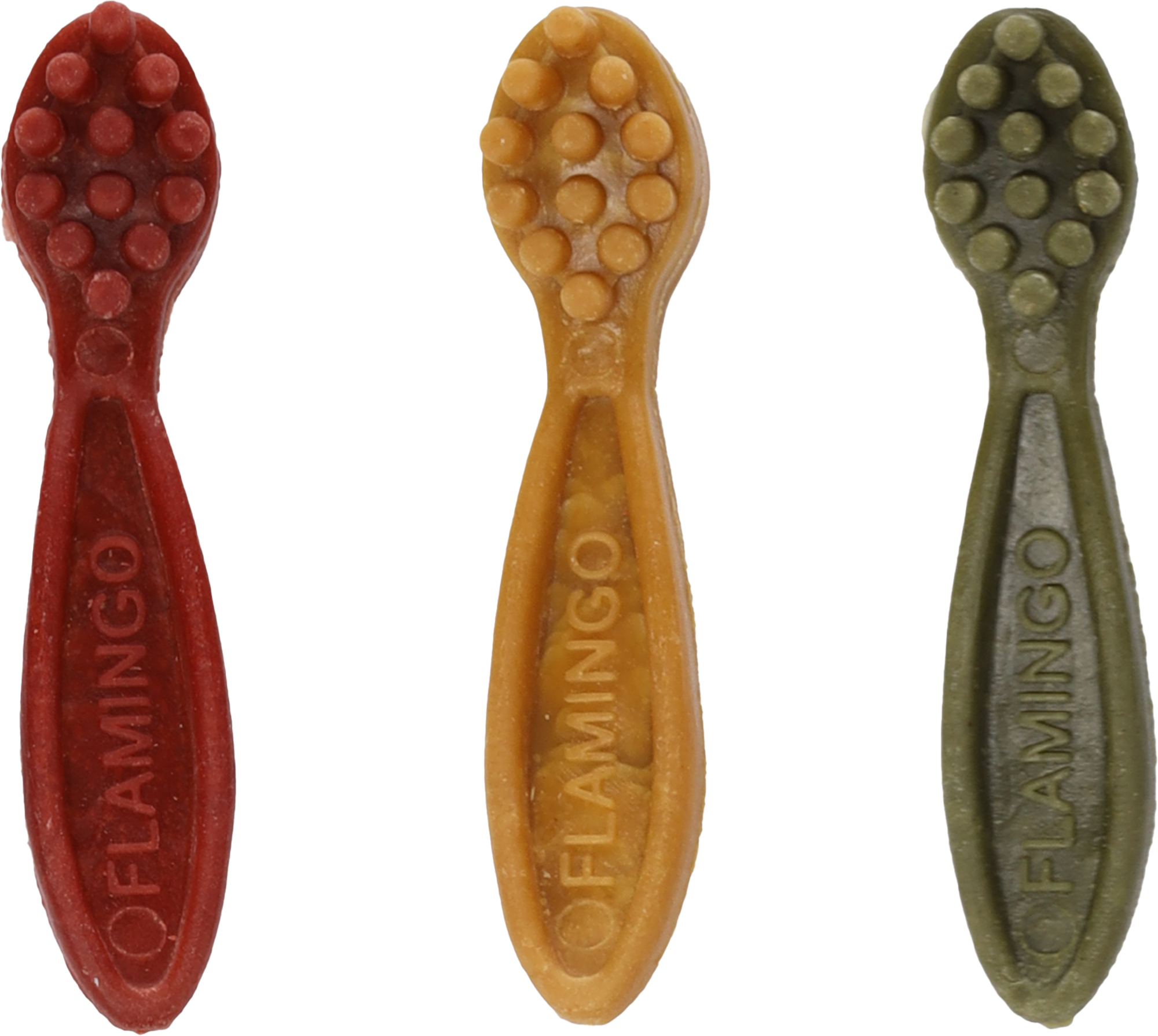 Flamingo Snacks Veggie Toothbrush with strawberry & with pine apple & with apple Mix