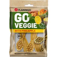 Flamingo Snack Veggie Tandenborstel met ananas Geel