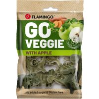 Flamingo Friandises Veggie Dino avec pomme Vert