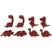Flamingo Snack Veggie Dino met aardbei Rood