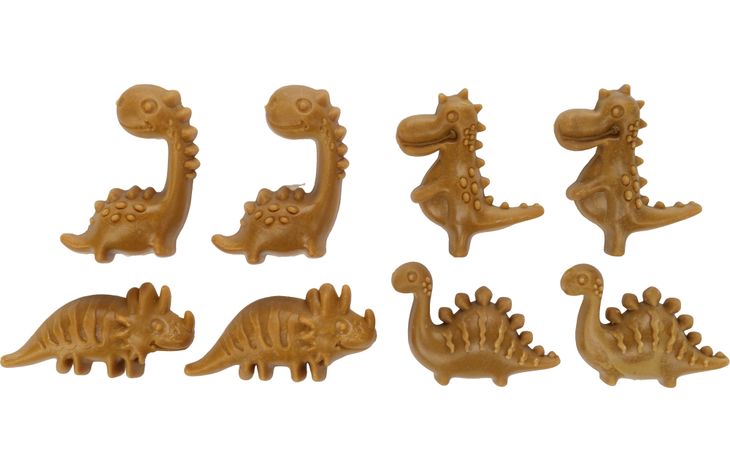 Flamingo Snack Veggie Dino met ananas Geel