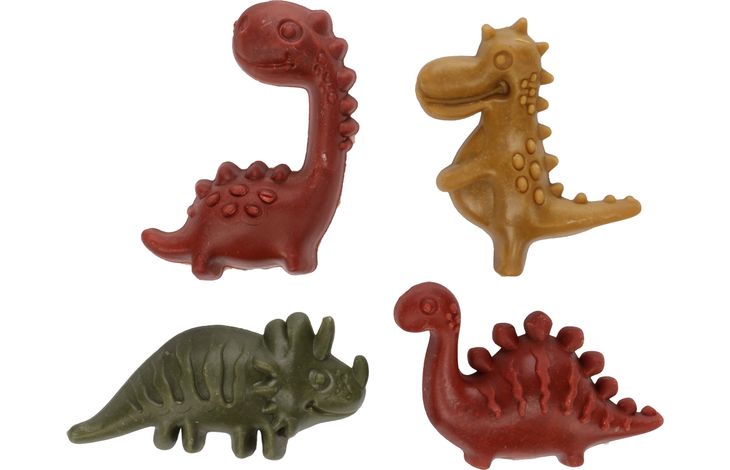 Flamingo Snack Veggie Dino met aardbei & met ananas & met appel Meerkleurig