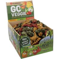Flamingo Snack Veggie Dino met aardbei & met ananas & met appel Meerkleurig