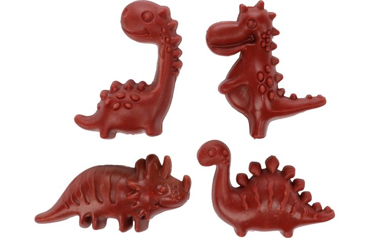 Flamingo Snack Veggie Dino met aardbei Rood
