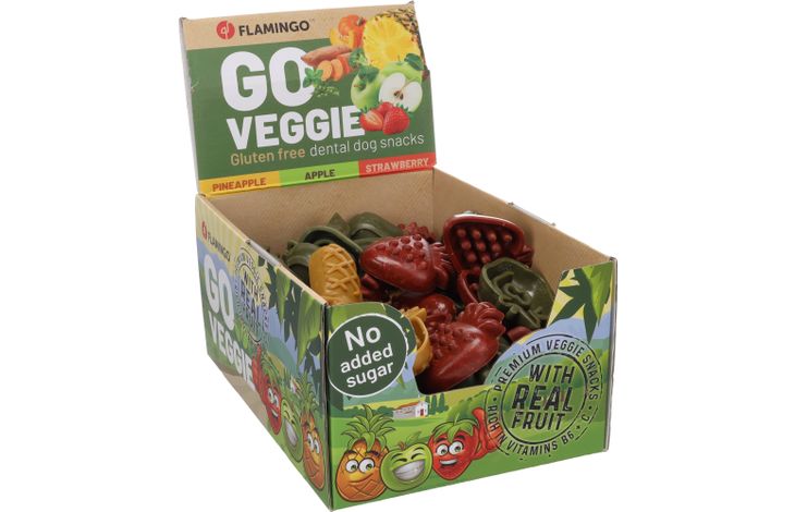 Flamingo Snacks Veggie Fruit mix with strawberry & with pine apple & with apple Mix