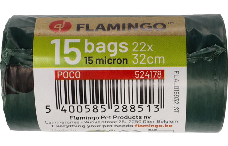 Flamingo Poepzak Gerecycleerd Poco Groen