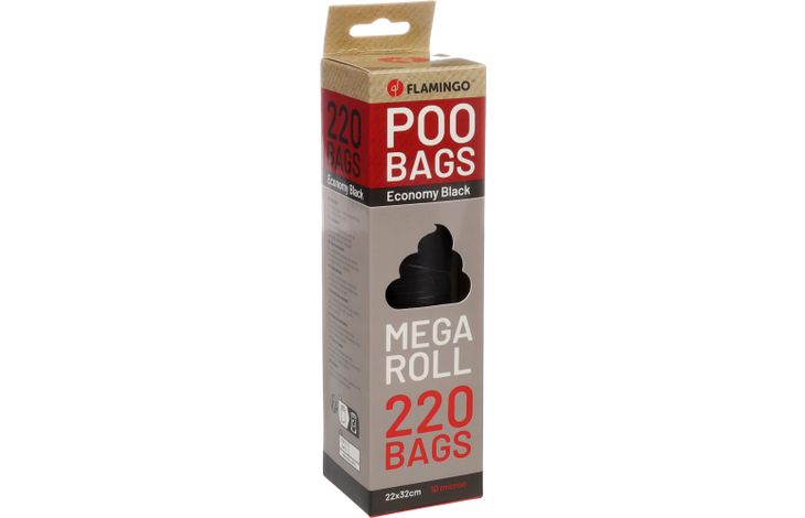 Flamingo Poepzak Basic Blekz Zwart