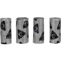 Flamingo Poepzak Basic Lacha Zilver & Zwart