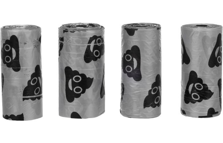 Flamingo Poepzak Basic Lacha Zilver & Zwart