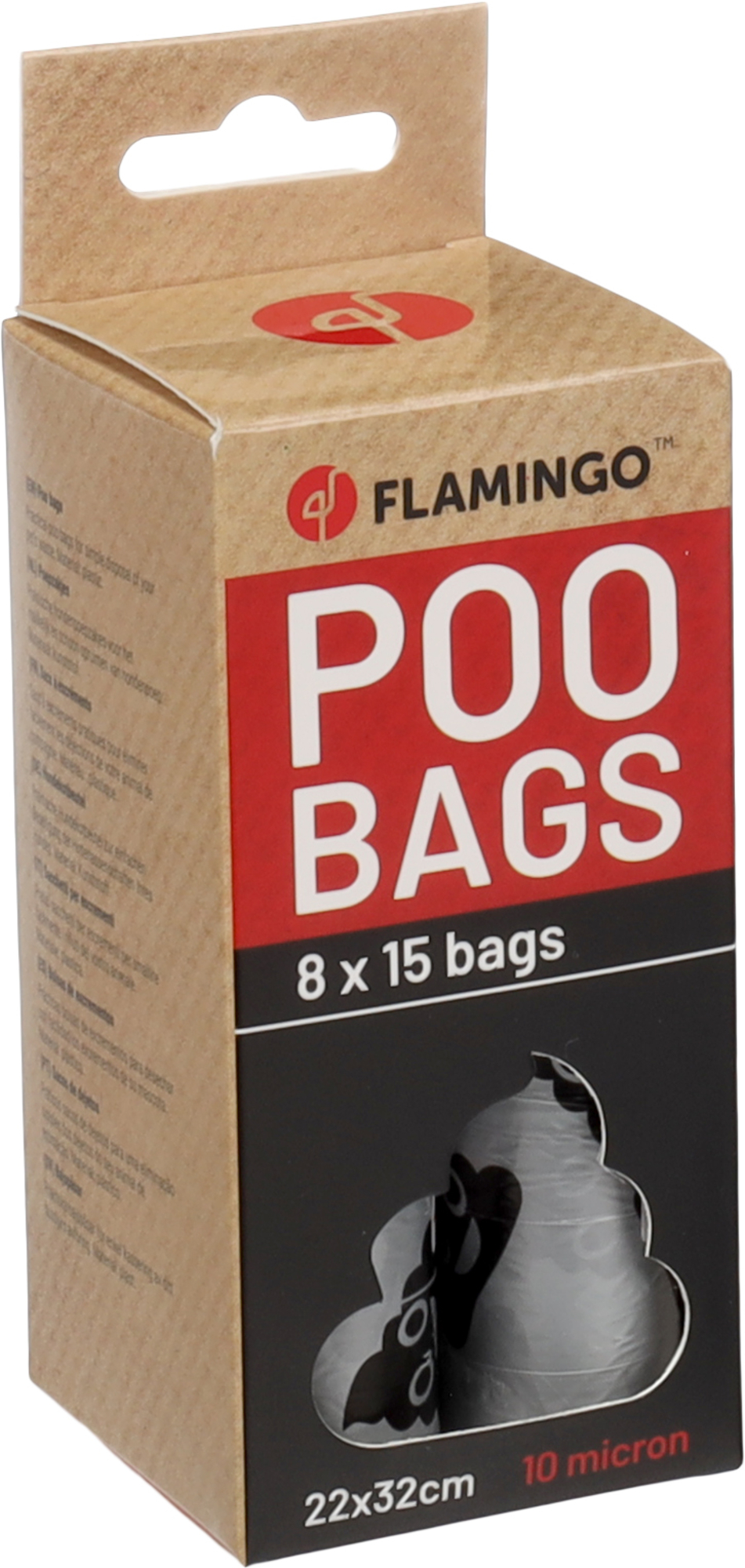 Flamingo Sac à déjections Basic Lacha Argent & Noir