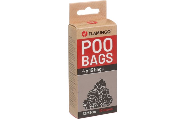 Flamingo Poepzak Basic Heady Zwart