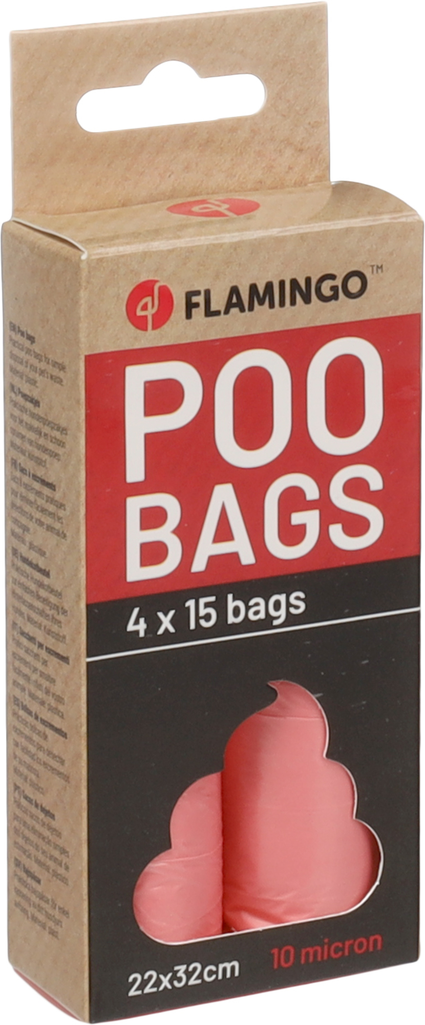 Flamingo Poop bag Basic Pastel Pink