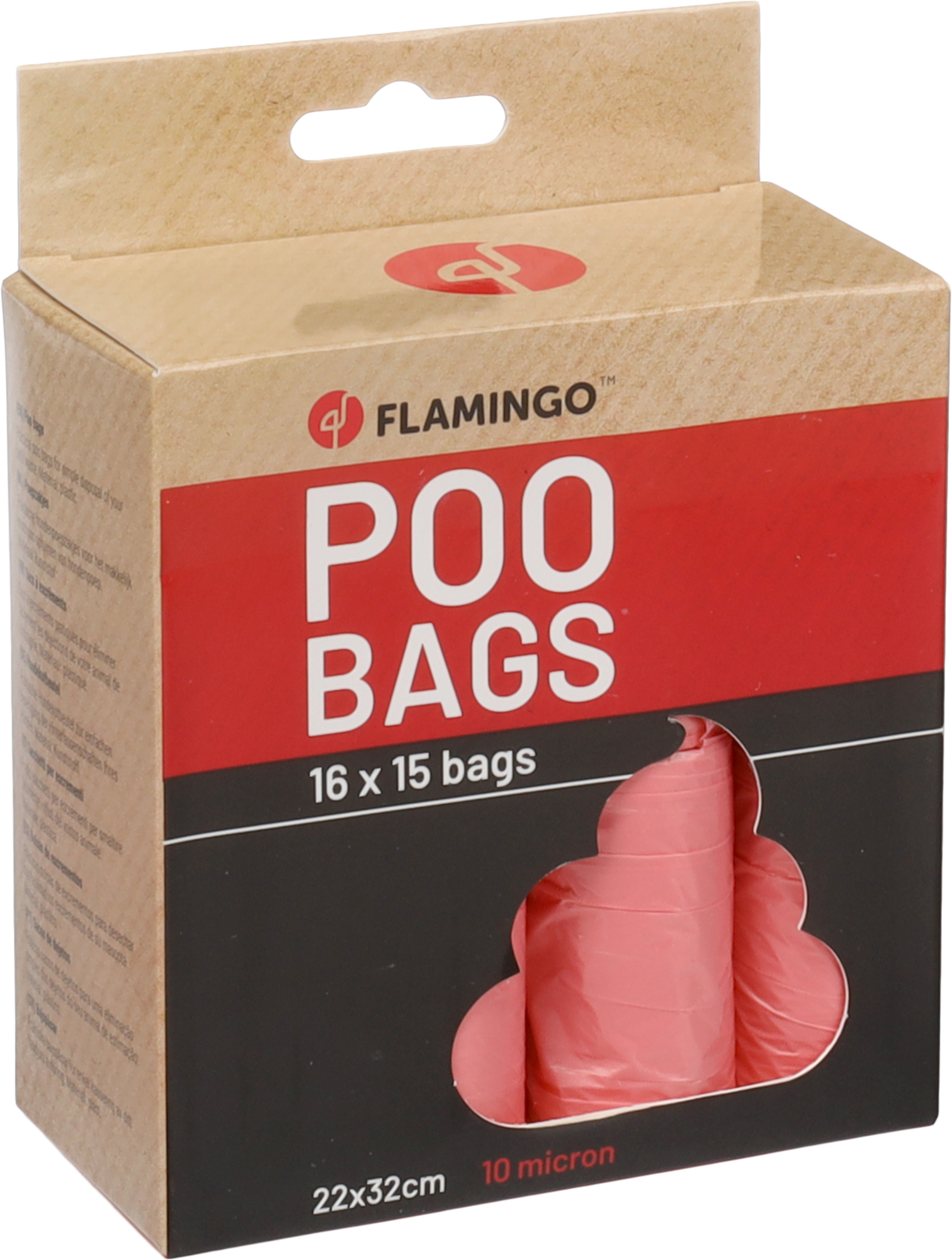 Flamingo Poepzak Basic Pastel Roze