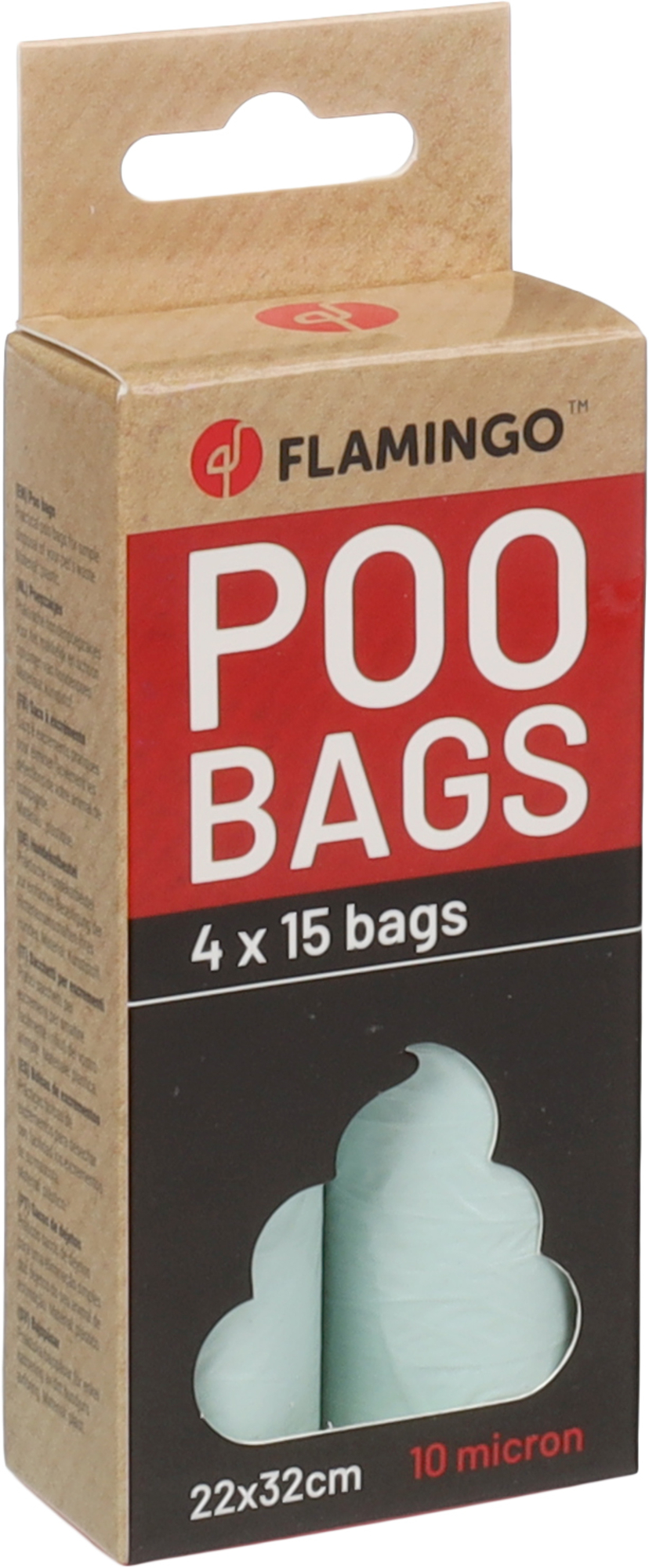 Flamingo Poop bag Basic Pastel Green