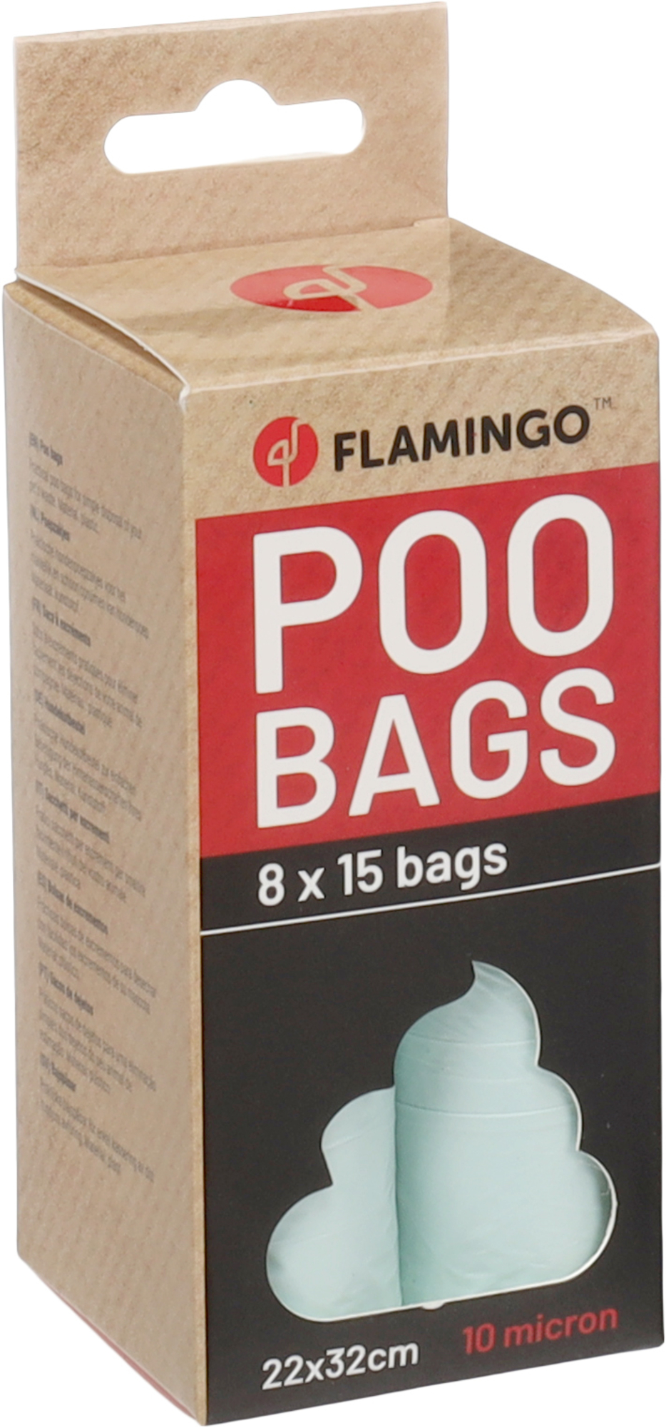 Flamingo Poop bag Basic Pastel Green