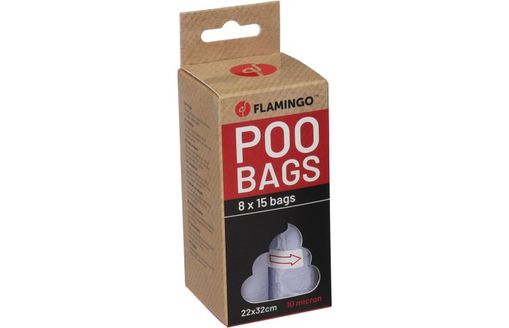 Flamingo Poepzak Basic Pastel Paars
