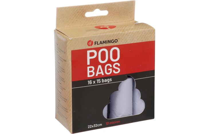 Flamingo Poepzak Basic Pastel Paars