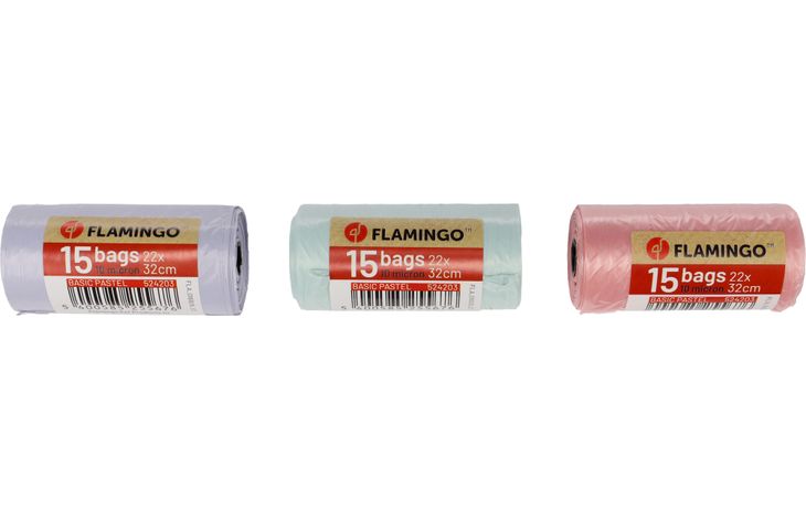Flamingo Poepzak Basic Pastel Meerdere kleuren