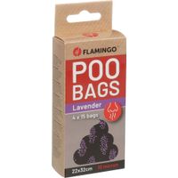 Flamingo Poepzak Basic met lavendelgeur Scenta Paars & Zwart