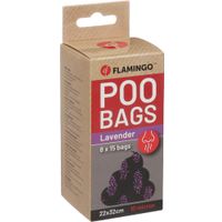 Flamingo Poepzak Basic met lavendelgeur Scenta Paars & Zwart
