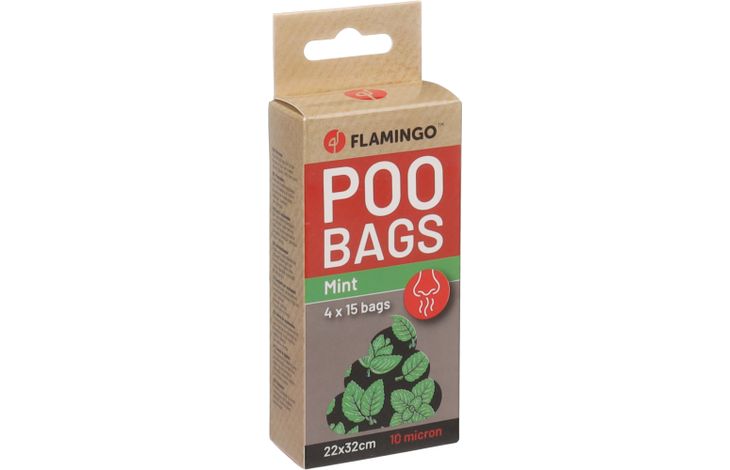 Flamingo Poepzak Basic Munt Scenta Groen & Zwart