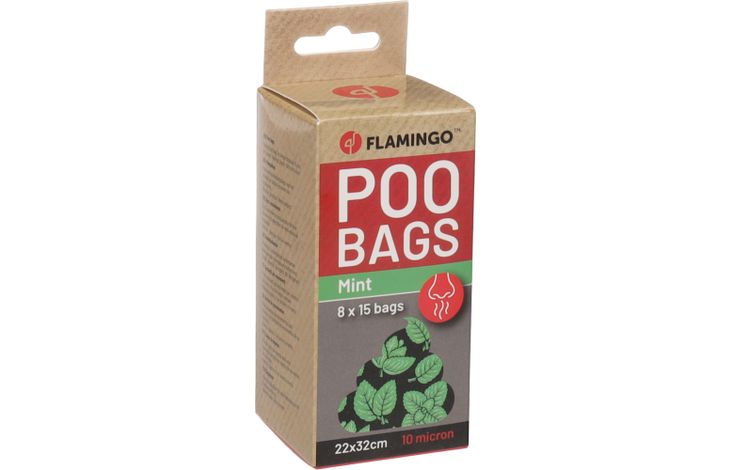 Flamingo Poepzak Basic Munt Scenta Groen & Zwart