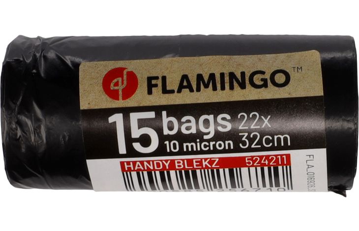 Flamingo Poepzak met handvat Blekz Zwart