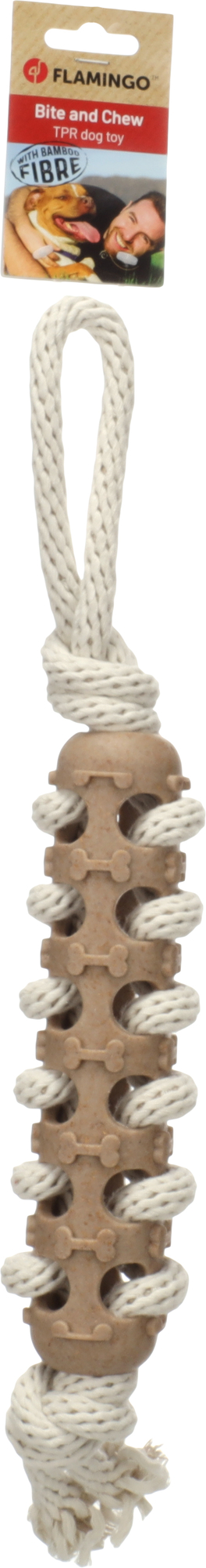 Toy Wilga Stick with rope Brown | 524227 | Flamingo Pet Products