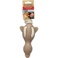 Flamingo Speelgoed Wilga Eend met touw Bruin