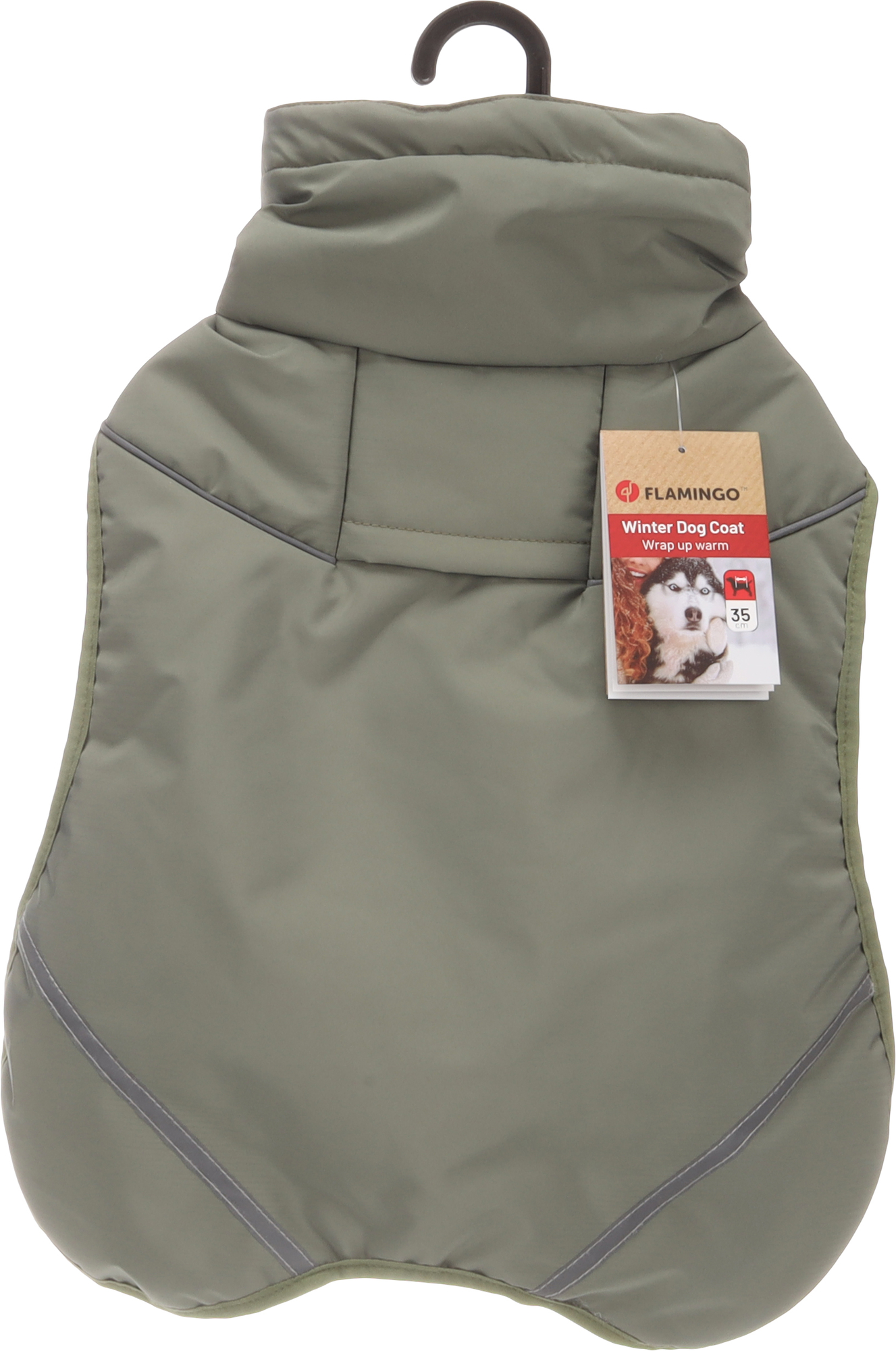 Flamingo Winter coat Cujo Green