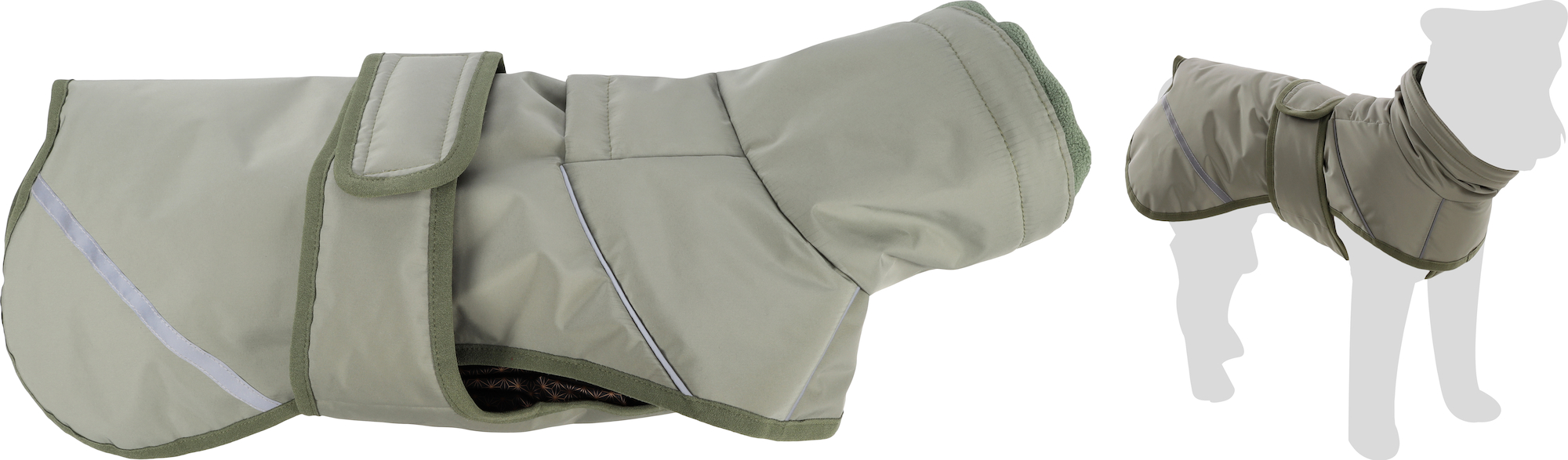 Flamingo Winter coat Cujo Green