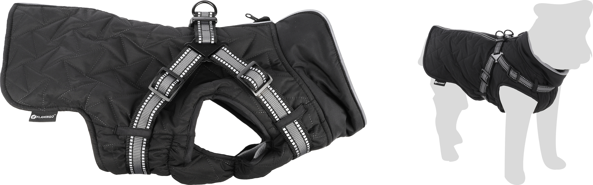 Flamingo Winter coat Duker Black