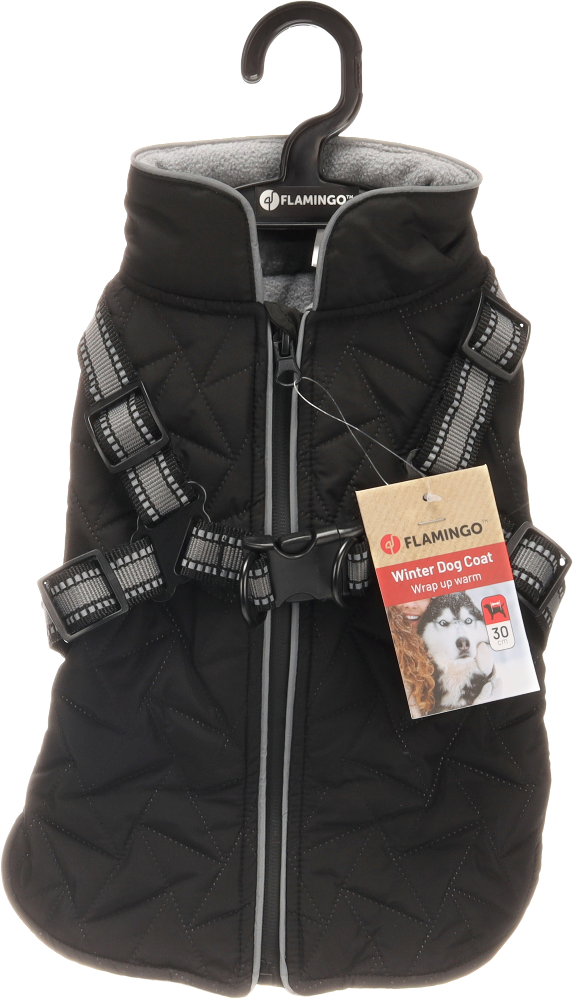 Flamingo Winter coat Duker Black