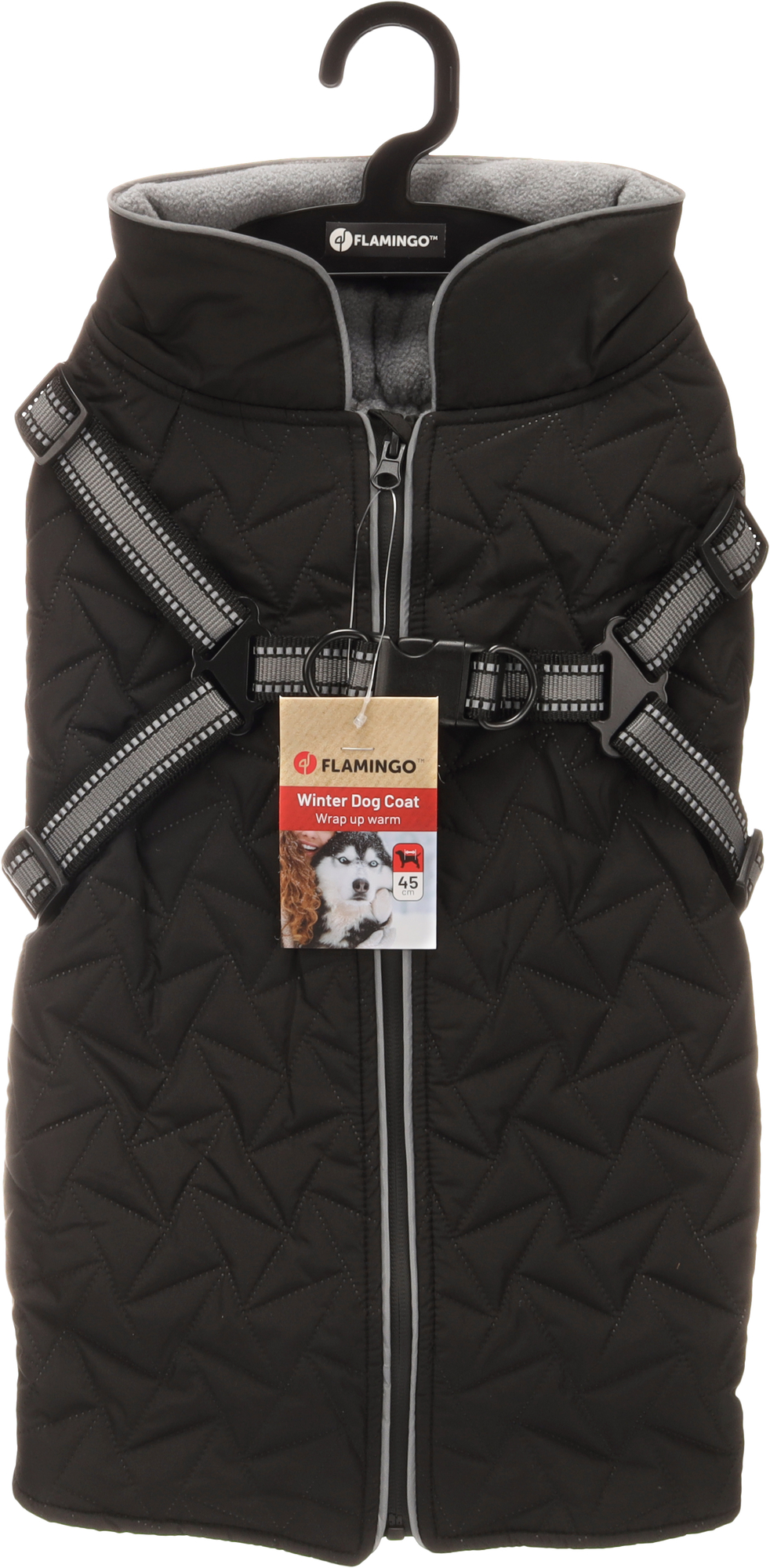 Flamingo Winter coat Duker Black