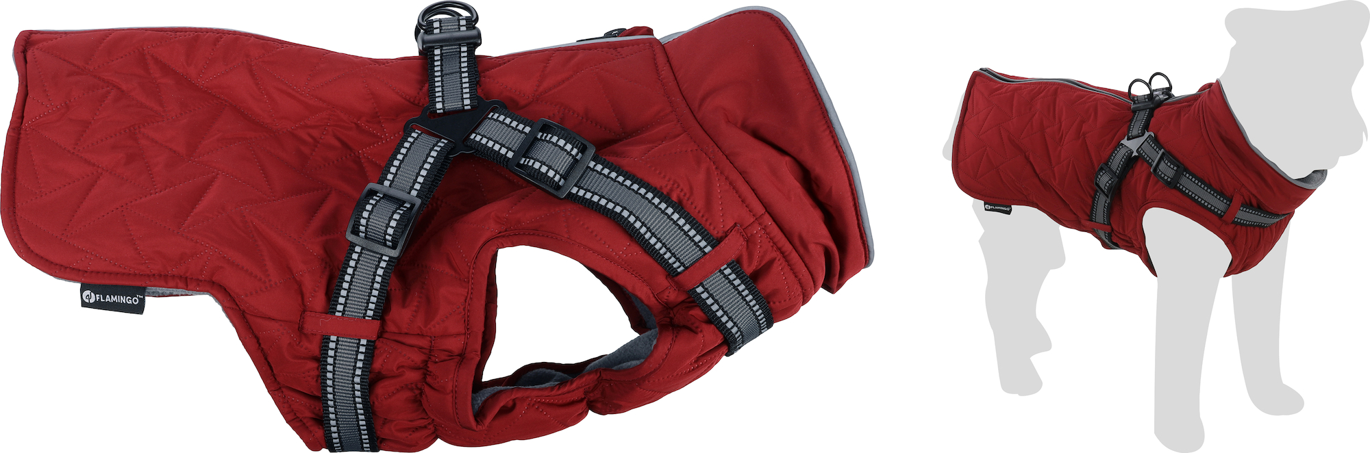 Flamingo Winter coat Duker Red