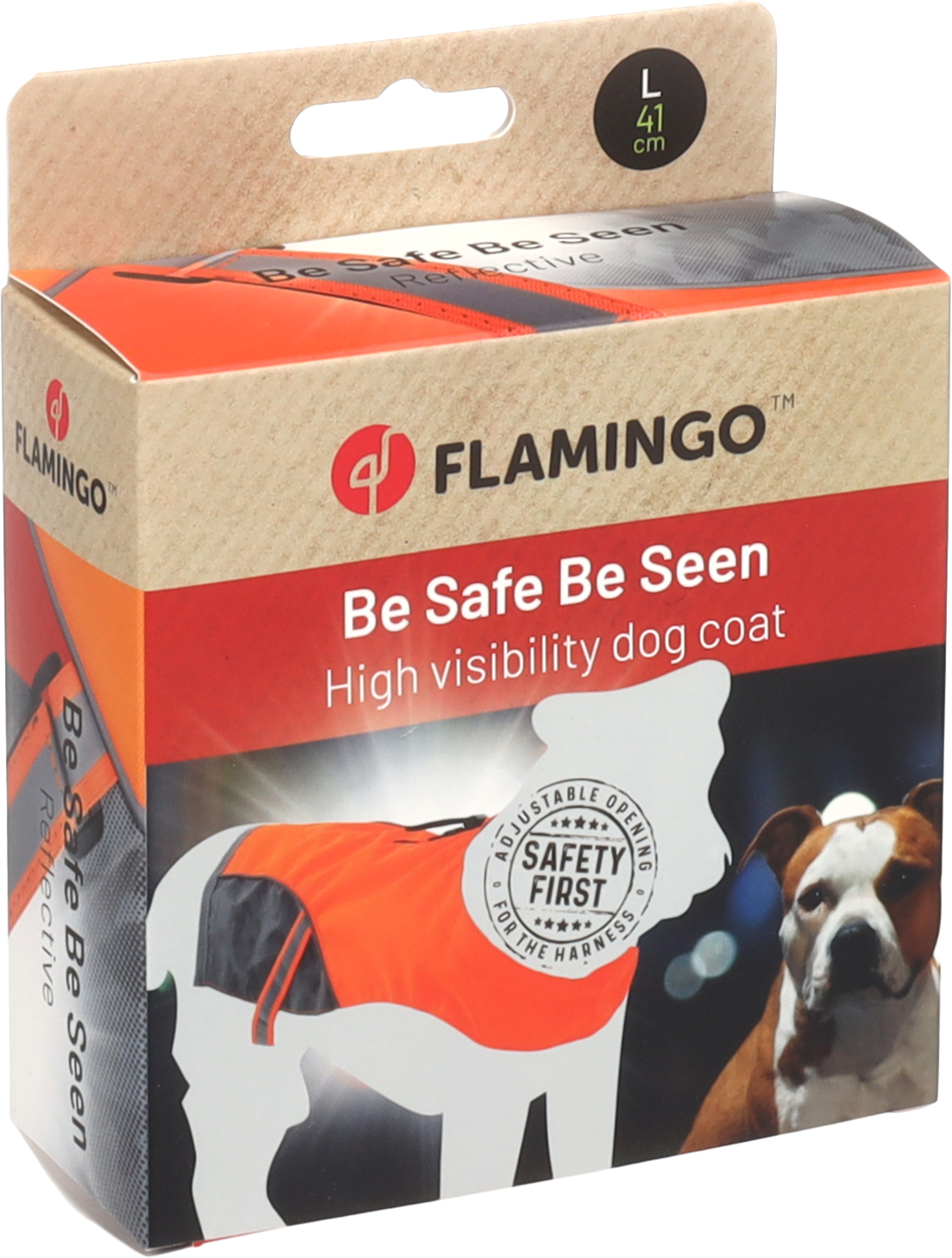 Flamingo Safety vest Fizz Orange & Grey
