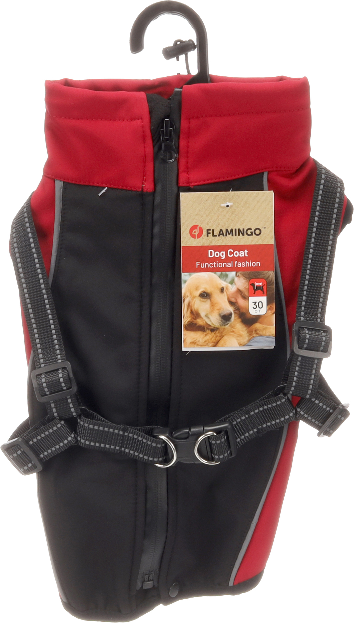 Flamingo Coat Dexter Red & Black