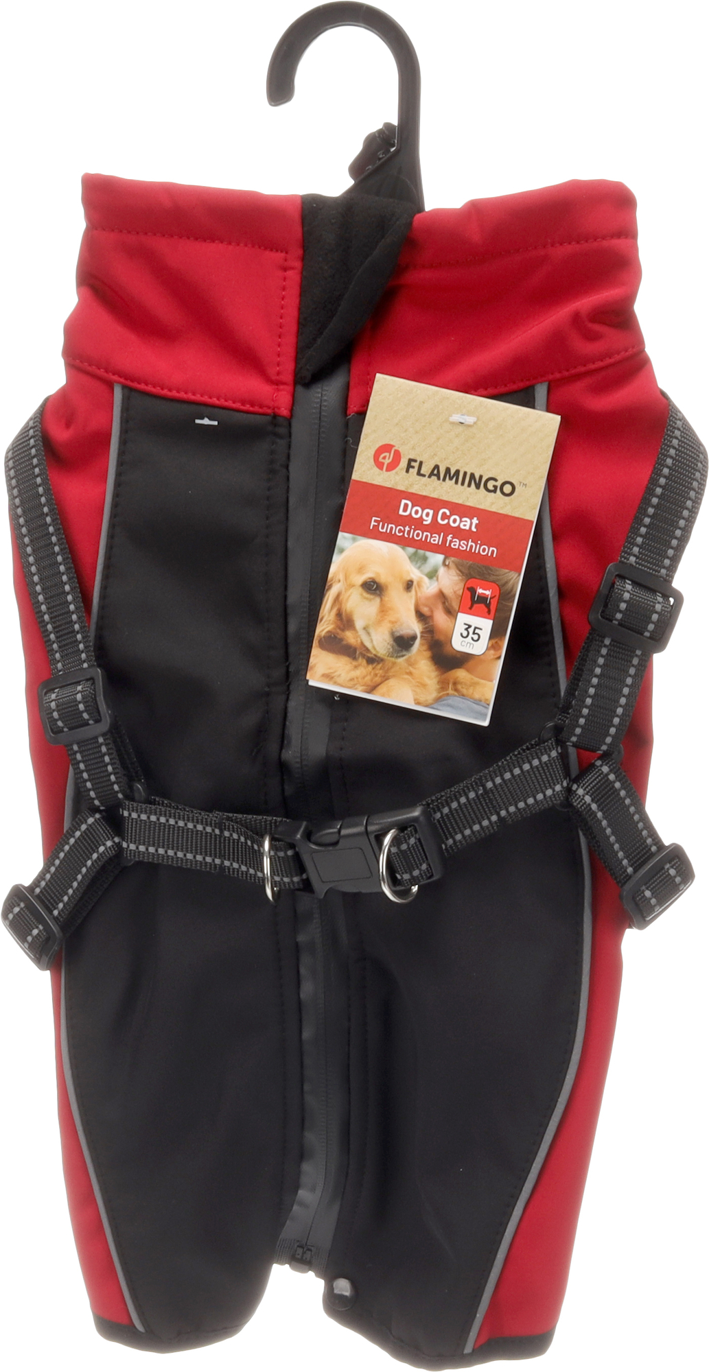 Flamingo Coat Dexter Red & Black