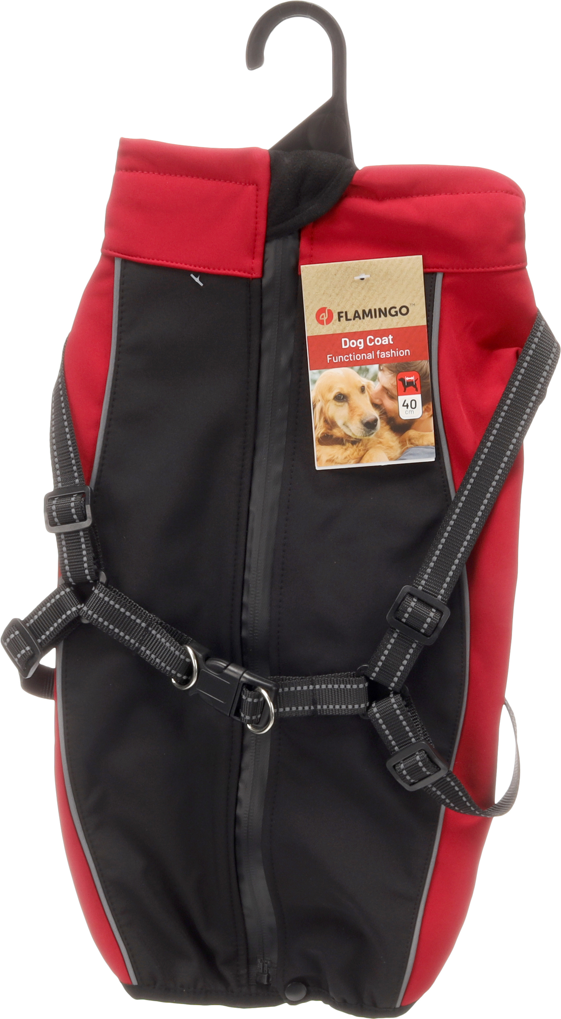 Flamingo Coat Dexter Red & Black