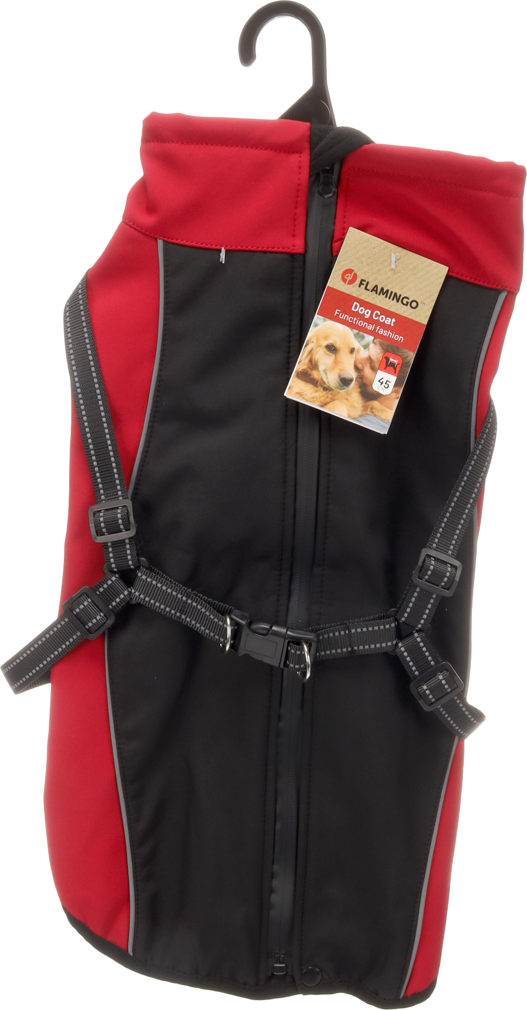 Flamingo Coat Dexter Red & Black