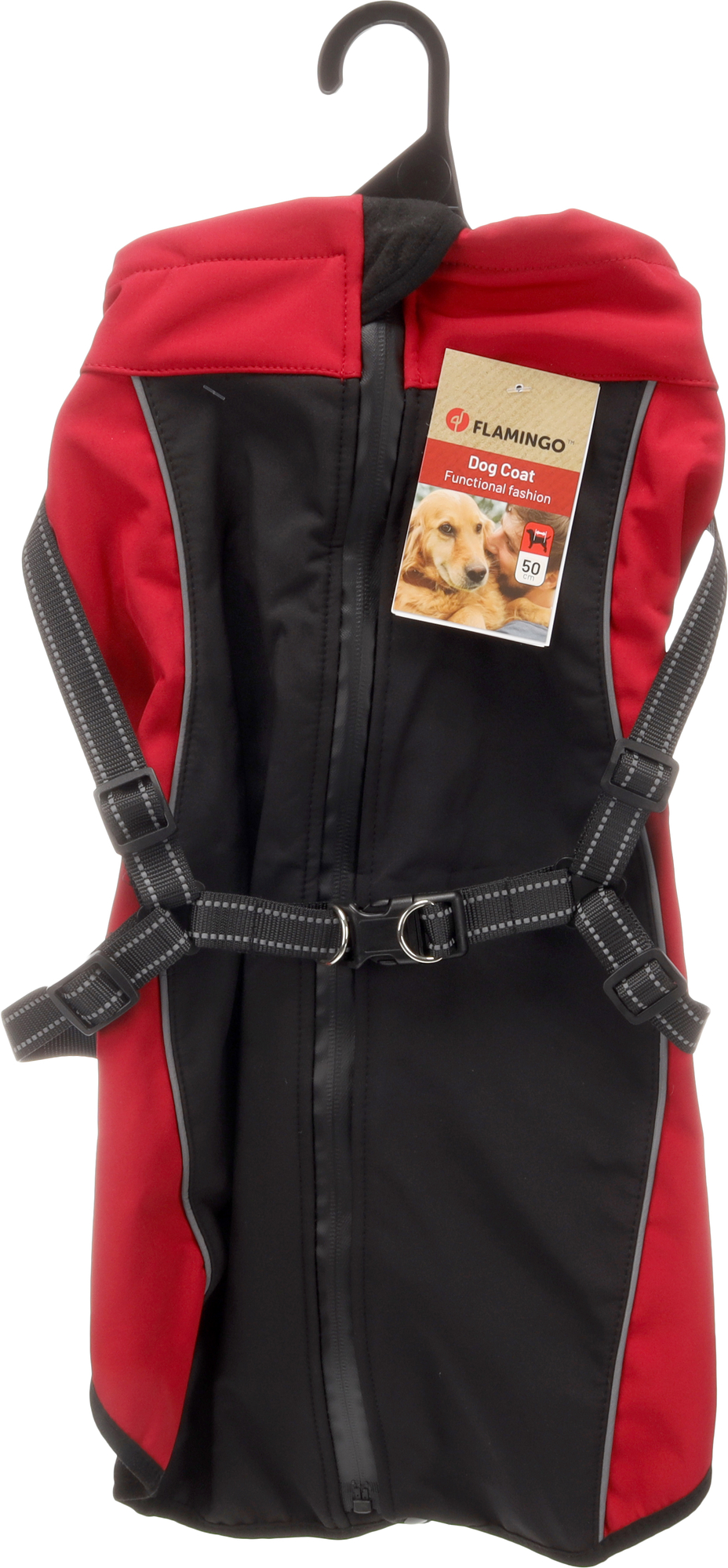 Flamingo Coat Dexter Red & Black