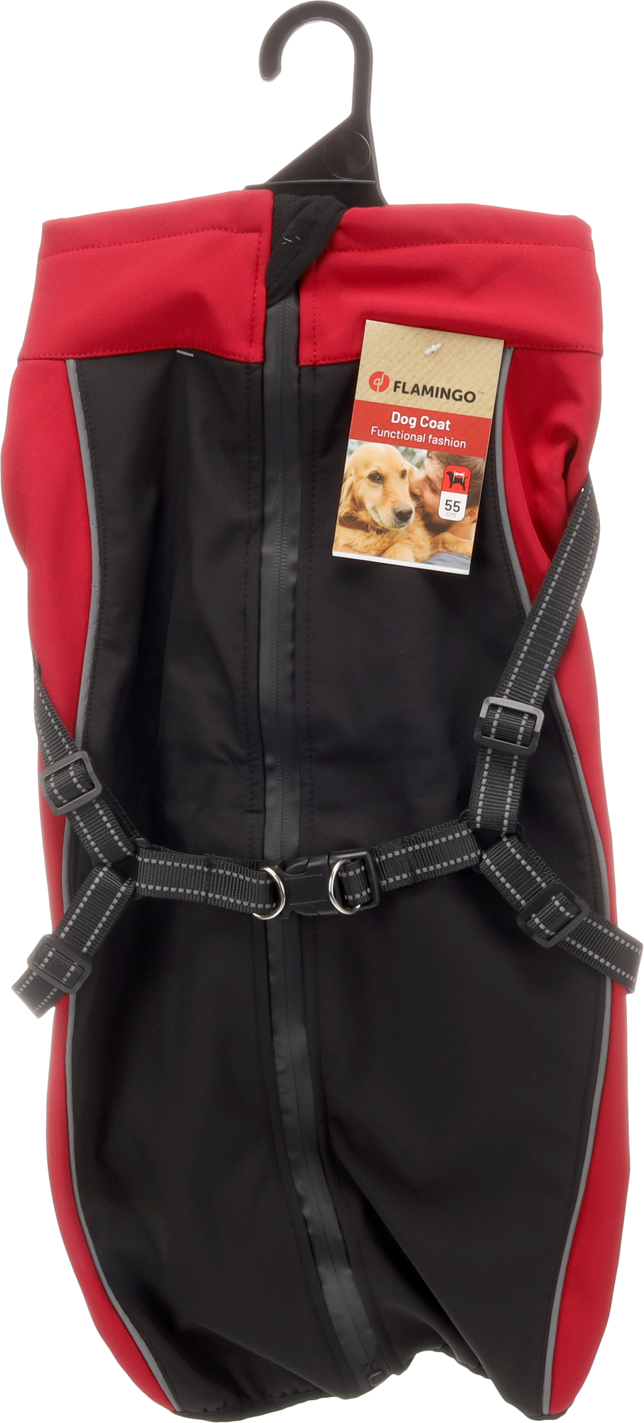 Flamingo Coat Dexter Red & Black