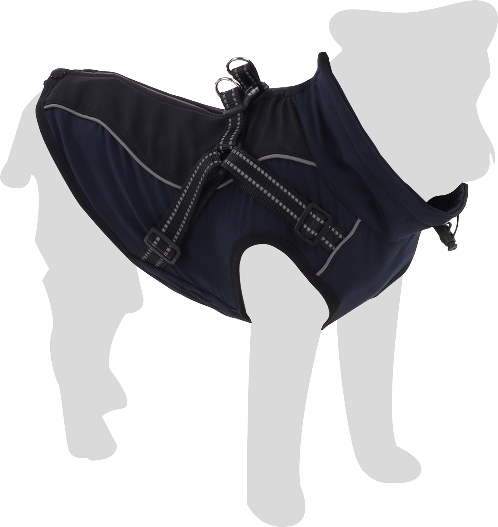 Flamingo Coat Dexter Dark blue & Black