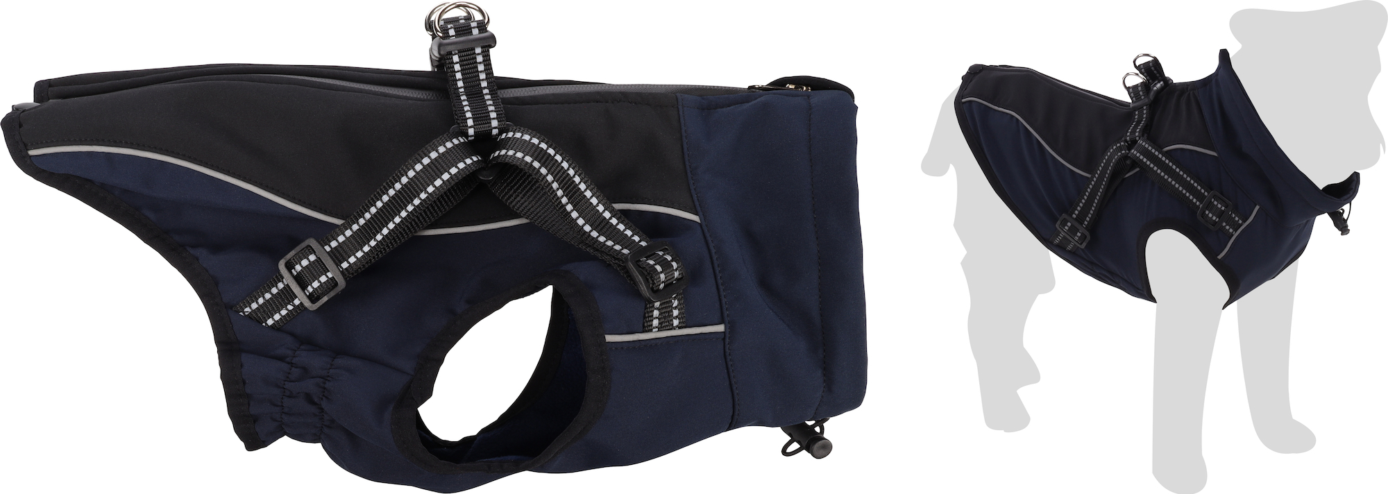 Flamingo Coat Dexter Dark blue & Black