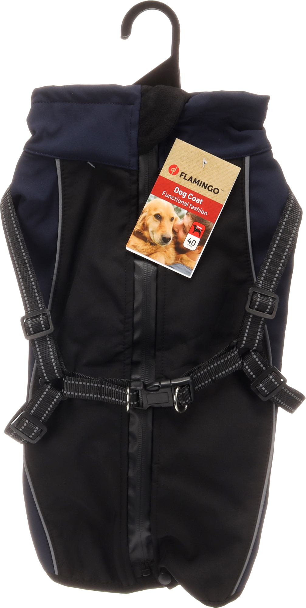 Flamingo Coat Dexter Dark blue & Black