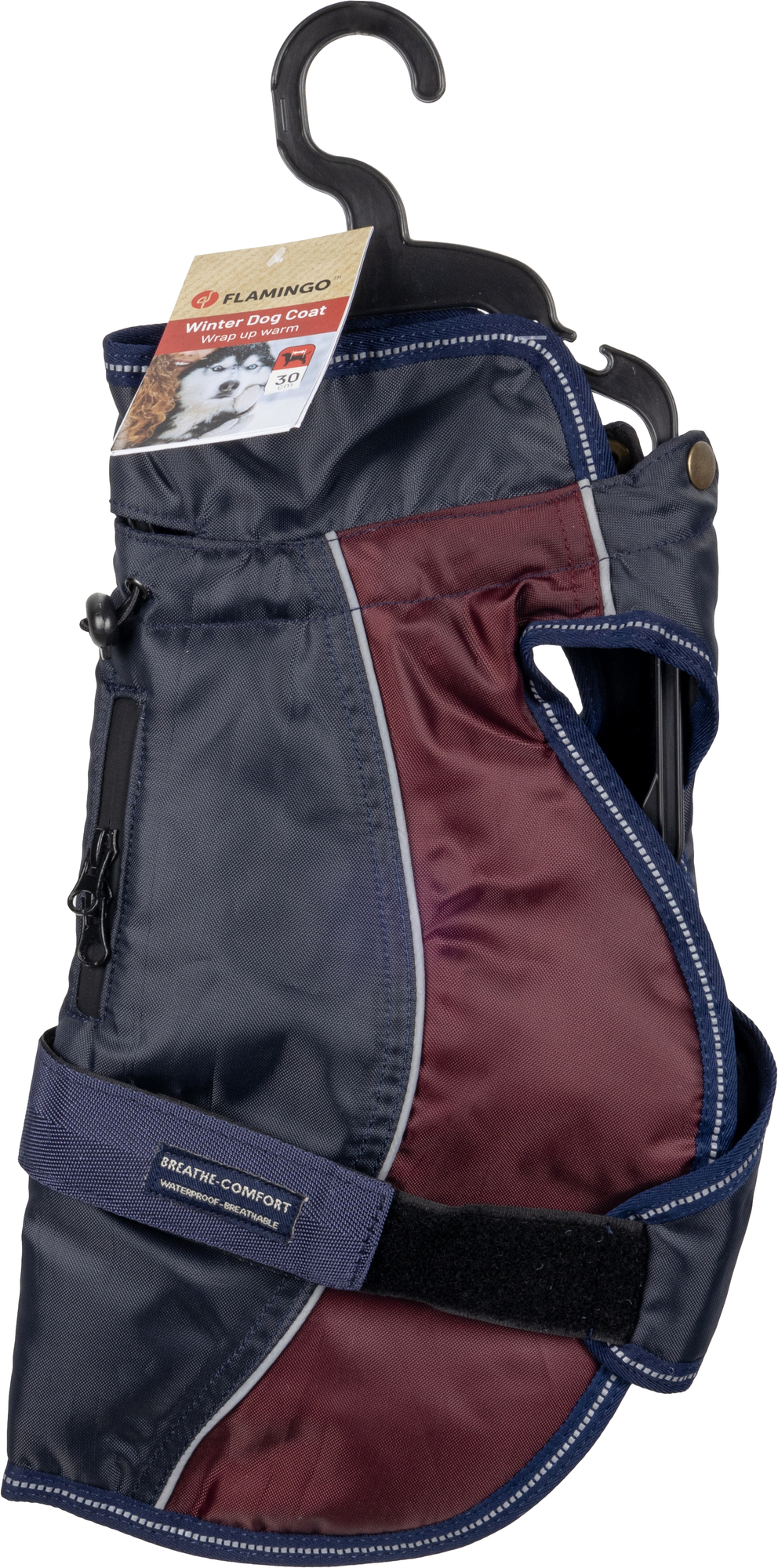 Flamingo Manteau d'hiver Eisberg Bleu foncé & Bordeaux