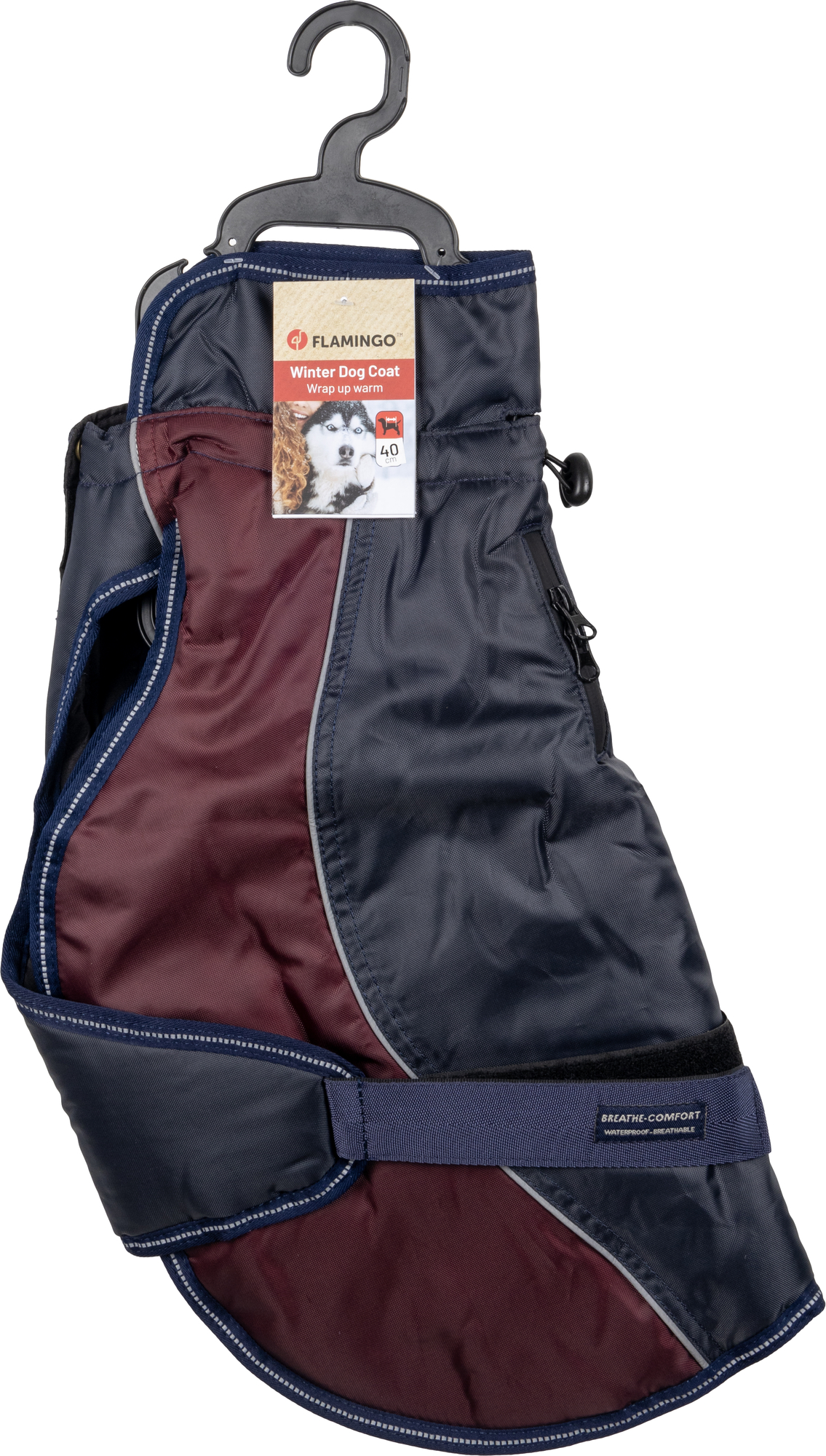 Flamingo Manteau d'hiver Eisberg Bleu foncé & Bordeaux