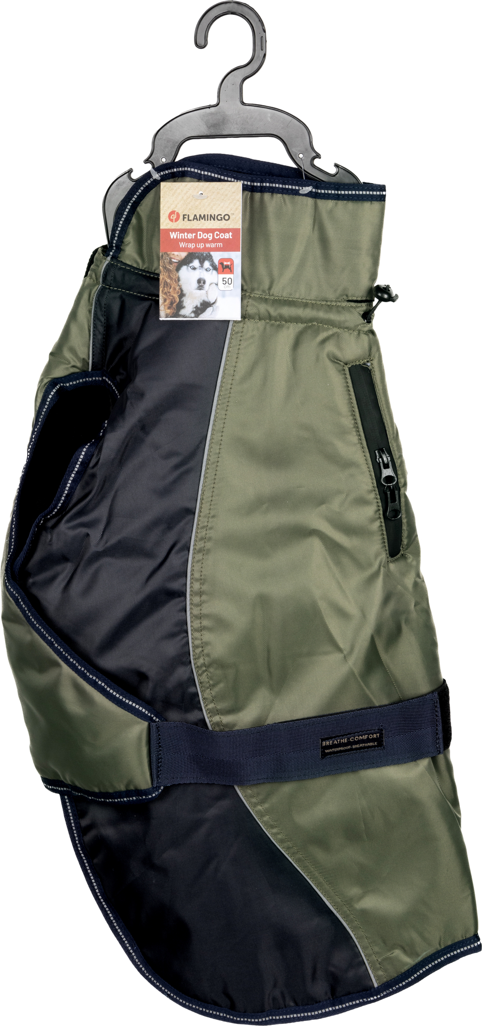 Flamingo Winter coat Eisberg Khaki & Dark blue